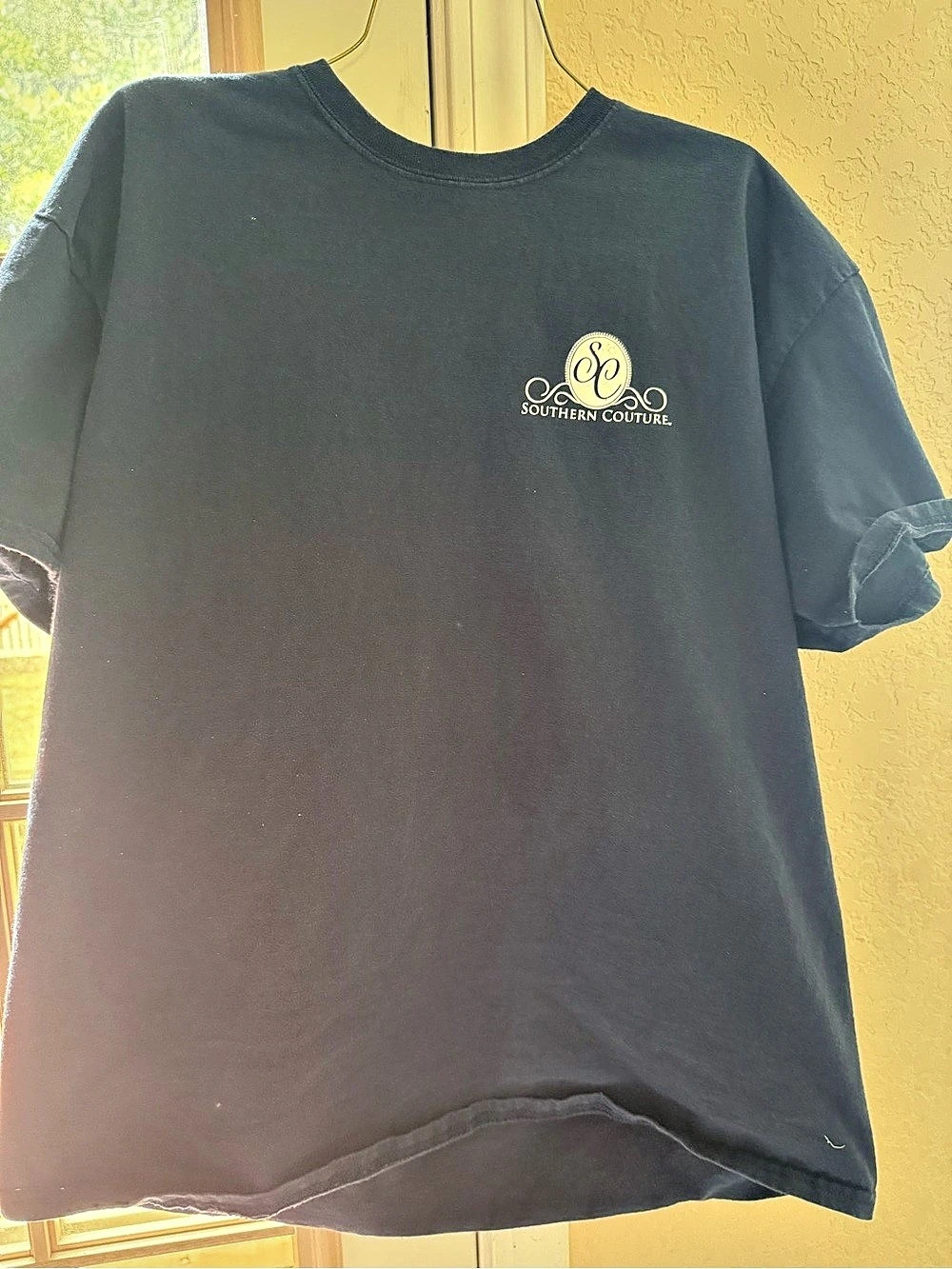 Southern Couture Graphic Cotton Tee Black XL